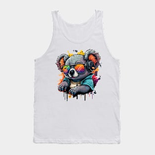 Cool Graffiti Koala Tank Top